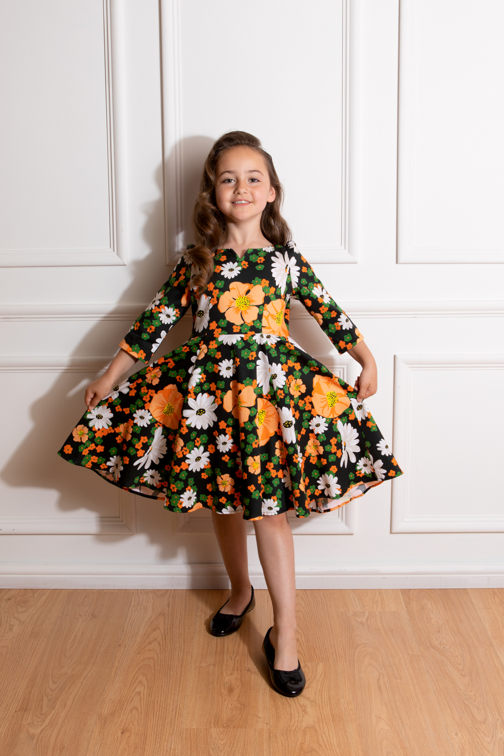 Madison Floral Swing Dress in Kids